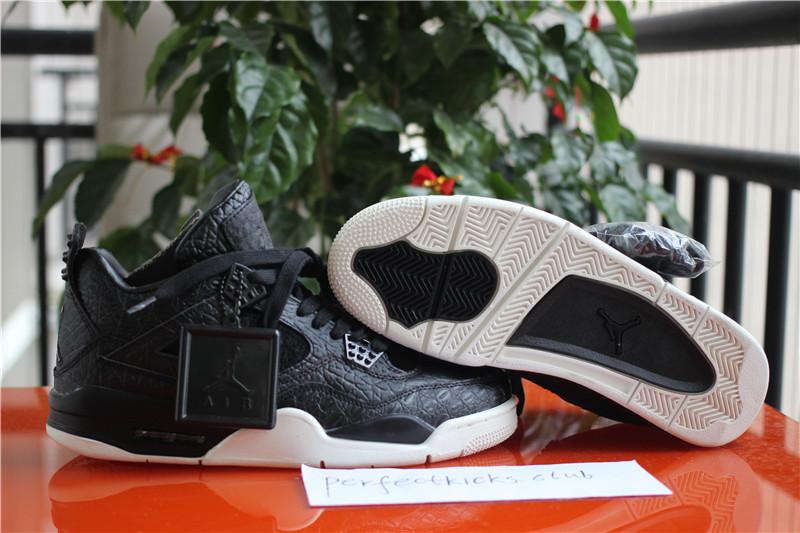 Authentic Air Jordan 4 Premium Black